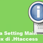 Cara Setting Main Index di .Htaccess