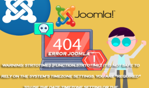 error Joomla -Warning: strtotime() [function.strtotime]: It is not safe to rely on the system’s timezone settings. You are *required* to use the date.timezone setting or the date_default_timezone_set() function.