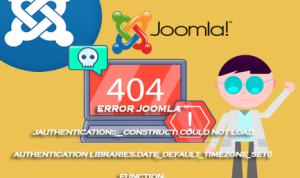 error Joomla- JAuthentication::__construct: Could not load authentication libraries.