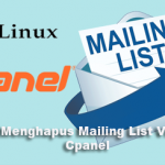 Cara Menghapus Mailing List Via SSH Cpanel