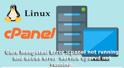 Cara Mengatasi Error :cpanel not running and acces error  service cpsrvd not running.