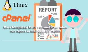 Cara Mengatasi Error : cpanel error while run report in mail delivery report