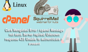 Cara Mengatasi Error : cpanel Message not sent. Server replied: Unknown response 435 Unable to authenticate at present