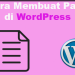 Cara Membuat Page di Worpress