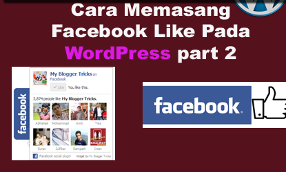 Cara Memasang Facebook Like Pada WordPress dengan plugin Facebook Like Box part 2