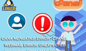 Cara Mengatasi Error : cPanel Webmail Error: Unexpected condition from IMAP server. Possible mailbox corruption