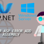 error ASP error add assembly=”log4net, Version=1.2.10.0, Culture=neutral, PublicKeyToken=692FBEA5521E1304